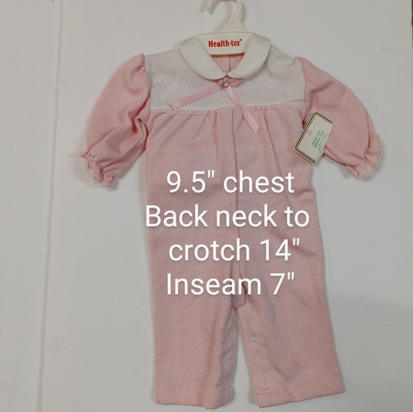 NEW VTG Heathtex Infant One Piece Knit Romper - Picture 12 of 12